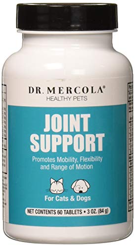 Dr. Mercola, Joint Support, For Cats and Dogs, (60 Tablets), Promotes Mobility, Flexibility