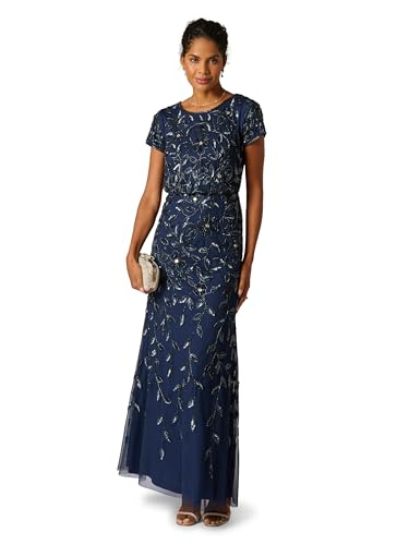 Image of Adrianna Papell Embellished Mikado Gown