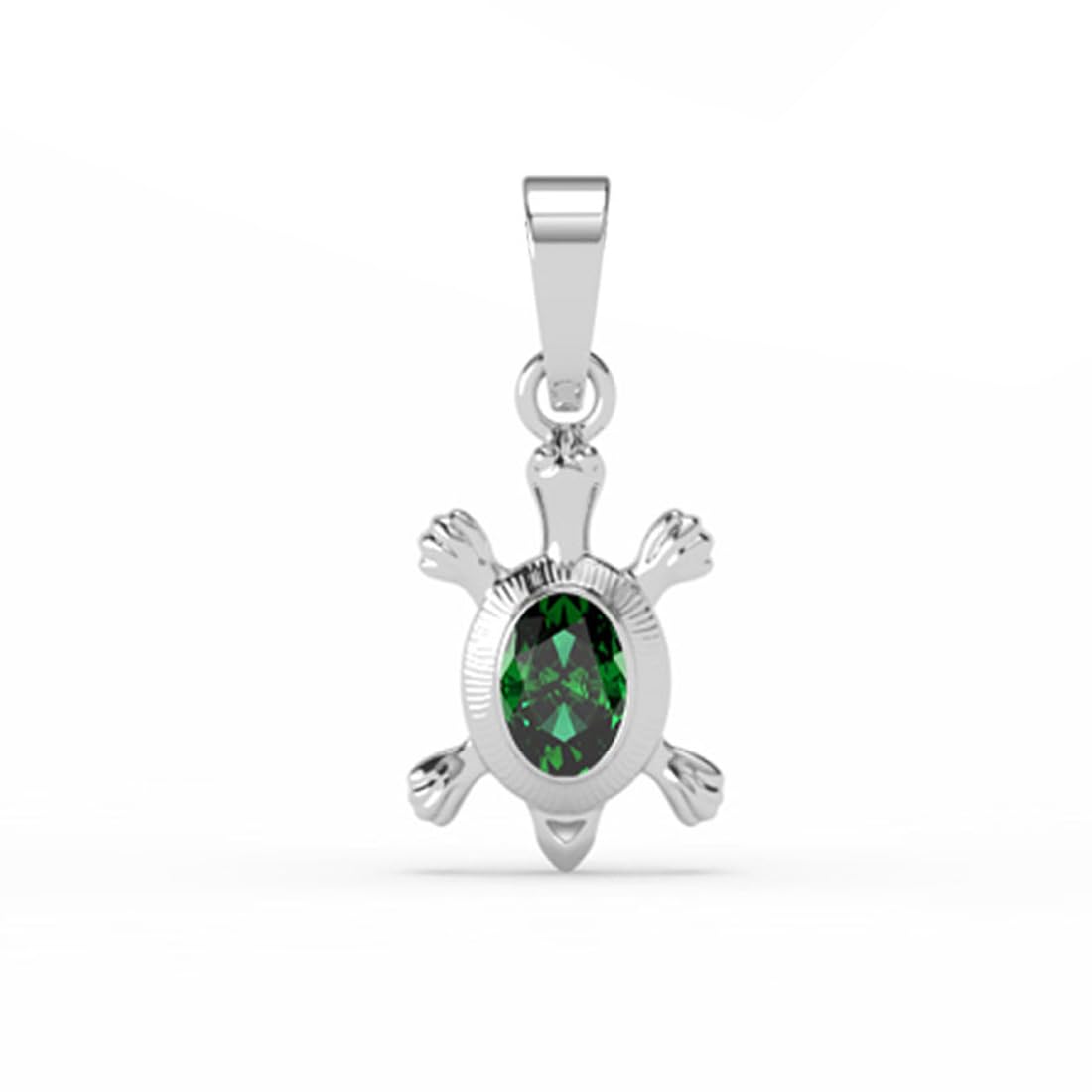 clara 925 Sterling Silver Good Luck Tortoise Turtle Pendant Necklace for Men & Women | With or Without Chain | Religious, Platinum Plated. Swiss Zircon-picture-35