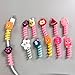 Cute Animal Cable Protectors 10 Pack Spiral Cord Savers Charging Cable Guards with Decorative Characters for Phones Tablets Multi-Color Design