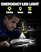 12V Car Battery Jump Starter Portable, 4000A Jump Box Pack (Engines up to 7.0L Gas / 5.5L Diesel), Jump Start Battery Pack with Jumper Cables, LED Flashlight & USB Ports