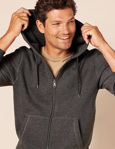 Amazon Essentials Men's Full-Zip Fleece Hoodie (Available in Big & Tall)
