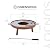 Sunjoy 28 in. Fire Pit Outdoor Steel Rusic Firepit Patio Wood Burning Fire Pits with Stainless Steel Baking Sheet and Fire Poker