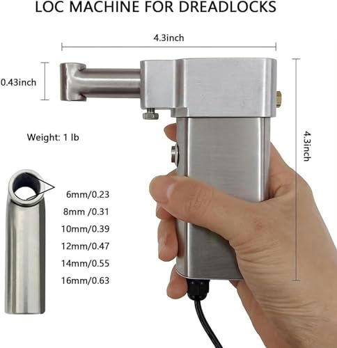 Machine à dreadlock électrique portable 6-16mm avec 20 crochets - 3