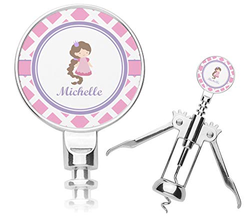 Personalized Diamond Print w/Princess Corkscrew