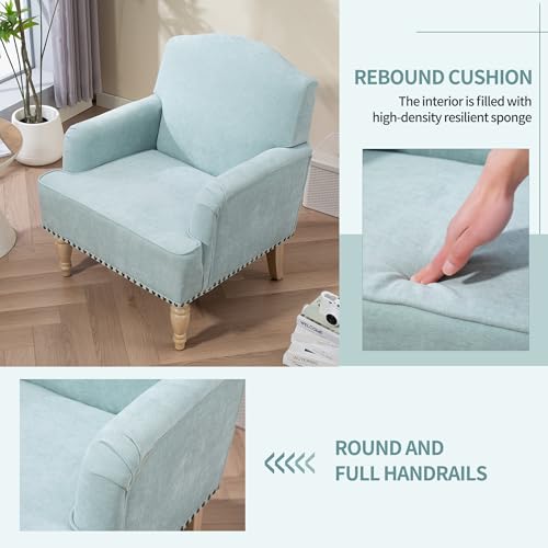 Sillón Plegable Poliéster Azul claro miniatura 4