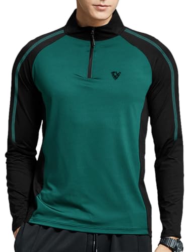Image of EYEBOGLER Men's Solid Polo Neck Full Sleeve T-Shirt, Casual Gym Wear Regular Fit T-Shirt for Men