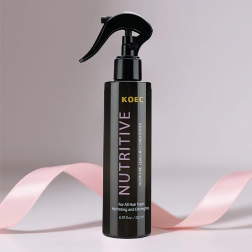 Renlixtor Nutritive Leave-in Hair Conditioner Spray, 6.76 fl oz, Heat Protection, Anti-Frizz, Detangling, For All Hair Types