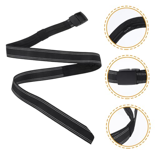 Men Money Belt with Hidden Compartment Stylish Dual-line Tank Pattern Waist Belt for Travel Features Alloy Buckle for Outdoor Use and Gifting Special Occasions4