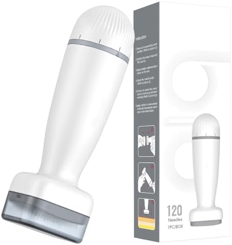 120 Titanium Derma Stamp,Microneedle Stamp 0.25 mm, Microneedling Roller for Men and Women Home Use