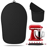 Kkluno Mixer Gleitmatte Zubehör Silikon Gleitteller Rutschfeste Unterlage für Küchenmixer, Geeignet für Kitchenaid Standmixer,Silikoneinsatz, Grau