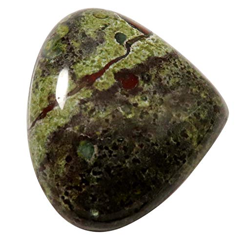 Jaspe sanguin dragon cabochon poire, une pierre de collection idéale à offrir aux passionnés
