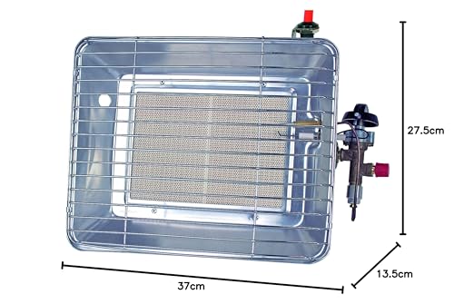 ROTHENBERGER Industrial Gasheizstrahler mit Piezozündung - Frankreich Version, Grau, 035985F