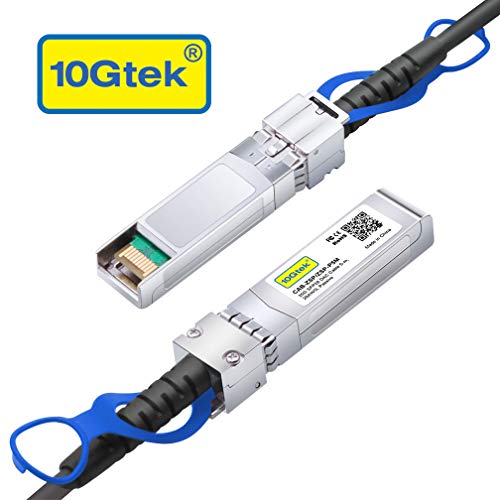 Image of 10Gtek 25G SFP+ DAC Cable - 25GBASE-CR SFP28 to SFP28 Passive Direct Attach Copper Twinax Cable for Cisco SFP-H25GB-CU5M, Ubiquiti UC-DAC-SFP28, Supermicro and More, 5-Meter(16.5ft)