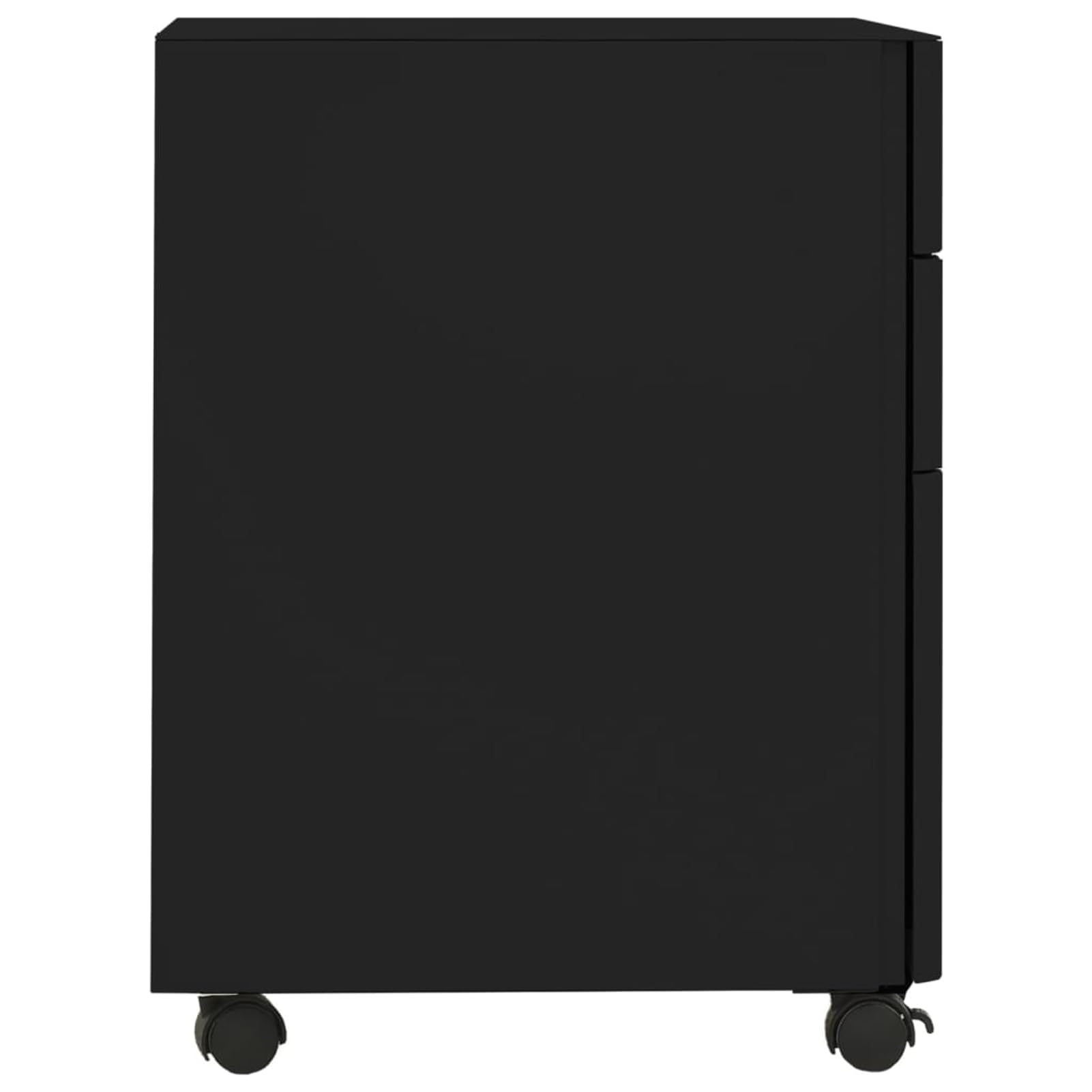 Gecheer Schedario mobile in acciaio, 3 cassetti con serratura, barra sospensione rimovibile, vassoio portapenne, guide a sfera, 30x45x59 cm, per organizzazione ufficio e archiviazione documenti
