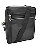 ODS:UK Real Leather Man Bag Mens/Ladies Unisex Shoulder Bag Cross Body Messenger Bag Travel Holiday Mobile Phone Organizer (Black - Style 2) #1