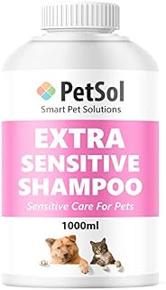 PetSol Dog Shampoo Extra Sensitive (1 Litre) Delicate Baby Powder Fragrance Mild Grooming Shampoo For Puppies, Dogs, Cats & Pets
