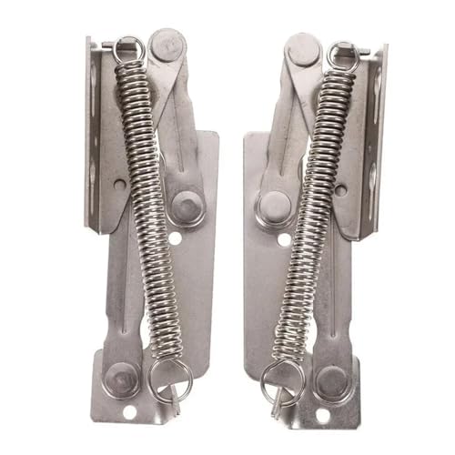 Bisagra de puerta de armario 1 par de bisagras de resorte for sofá, gabinete, cama, bisagra elevable, soporte de solapa con apertura ajustable, bisagra de resorte triangular for gabinete de almacenami