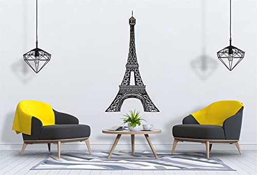 Vinilo Decorativo Torre Eiffel 29 pulgadas Negro miniatura 4