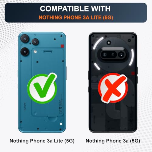 Image of CEDO Cover for Nothing Phone 3a Lite (5G) | Camera Protection Shockproof Bumper-Edge | 360 Degree Protection Acrylic Crystal Clear TPU+PC | Transparent Back Case Backcover (Transparent)