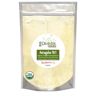 Organic Astragalus 10:1 Extract Powder | Huang Qi Concentrate Granules | Lab Tested, USDA Organic 4oz / 112g by Dimmak…