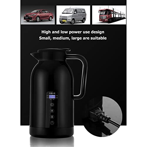 Hervidor eléctrico portátil acero 1300 ml negro miniatura 2