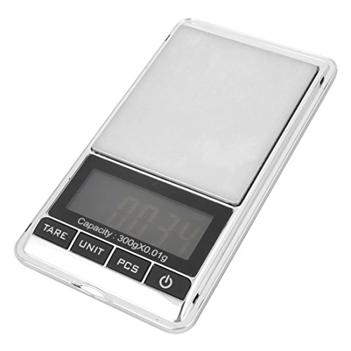 Báscula digital portátil de bolsillo 300g x 0.01g miniatura 1