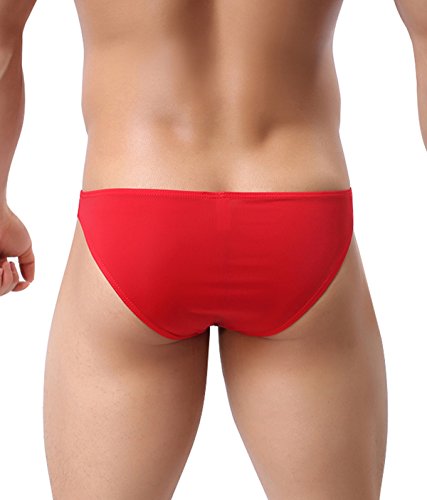 WINDAY Men Briefs Breathable Ice Silk Triangle Bikinis and Briefs D318
