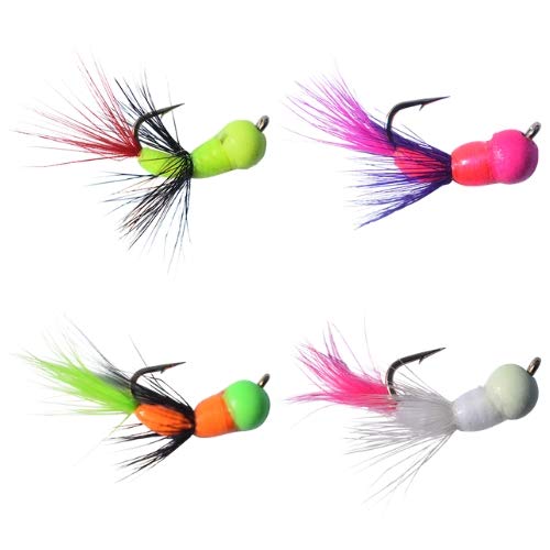Kenders Outdoors Ice Fishing Jigs - Akua Tungsten Jig Series 4 Pack