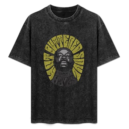 Photo de Isaac Hayes Hot Buttered Soul Fitted Jersey Mens T-Shirt Casual Cotton Unisex Black Tees Tops S