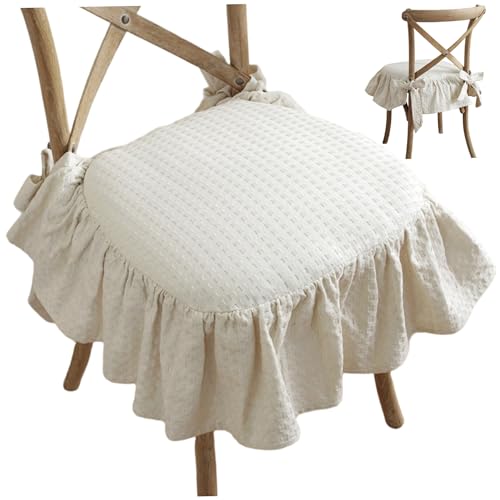 Chaise à volants coussin éponge de qualité supérieure 17x18 pouces