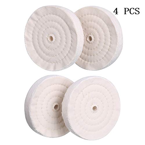 SCOTTCHEN Extra Thick Buffing Polishing Wheel 6 inch (70 Ply) For Bench grinder