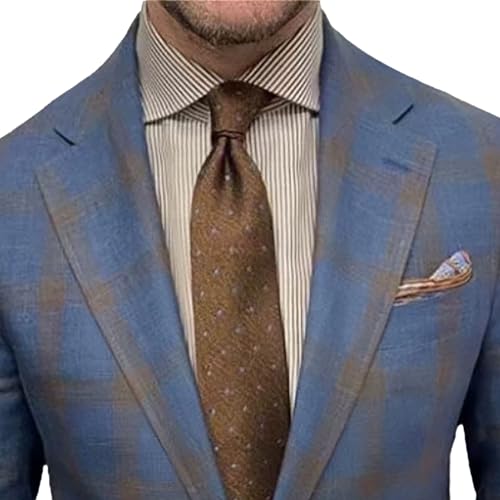 Men's Suit Jacket Blazer Tuxedos Jackets Party Sport Coats Casual Plaid Slim Fit Single Breasted Blazers2