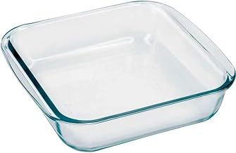 Marinex Bandeja quadrada de vidro para forno, 1,8 litros, vidro