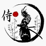 Samurai Warrior Window Water Bottle Bumper Sticker Decal 5'