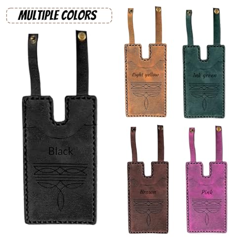 Western Boot Wallet with Snap Strap, Handcrafted Leather Boot Credit Card Holder for Women, Small Leather Wallets with Snap Fastening, Carry All Wallets (Brown)3