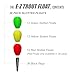 Trout Magnet E-Z Trout Float Fishing Bobbers, Easy Depth Adjustment, Ideal To Drift Small Lures Or Bait 36-Pack