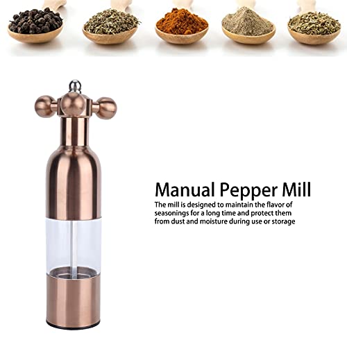 Moedor de pimenta, moedor manual manual pequeno para cozinha doméstica para piquenique, jantares, fe