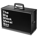 The Big Black Metal Box (BBB Edition) | Case is Compatible with Magic The Gathering, MTG, All Standard Card Games (Game Not Included) | Includes 8 Dividers | Fits up to 2500 Loose Unsleeved Cards