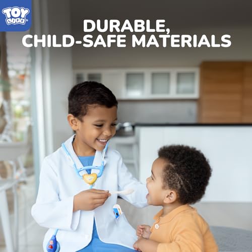 Doctor Kit for Kids Girls, 45 Pcs Doctor Kit for Toddlers 3-5 with Medical Storage Box & Stethoscope, Pretend Play Set for Fun Role Playing Game, Play for Kids Gift Boys Girls