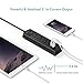 iClever Power Strip Charging Station with 3 USB + 3 AC Outlets, 6ft Extension Cord Power Strip with USB for Travel, Home, Nightstand and Office - Black [Overload Switch Control]