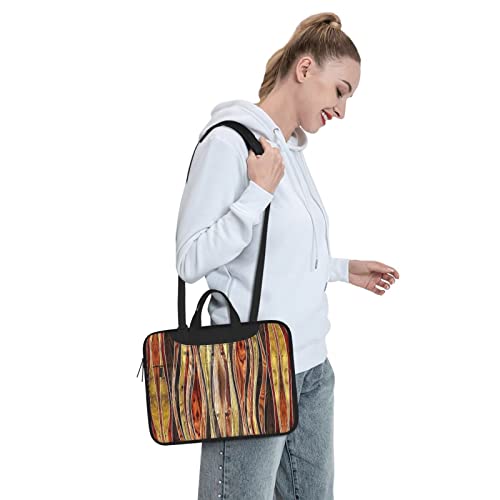 Bolso maletín para portátil con textura de madera miniatura 7