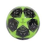 adidas Unisex-Adult UCL Club Soccer Ball, Solar Green/Black/White, 5