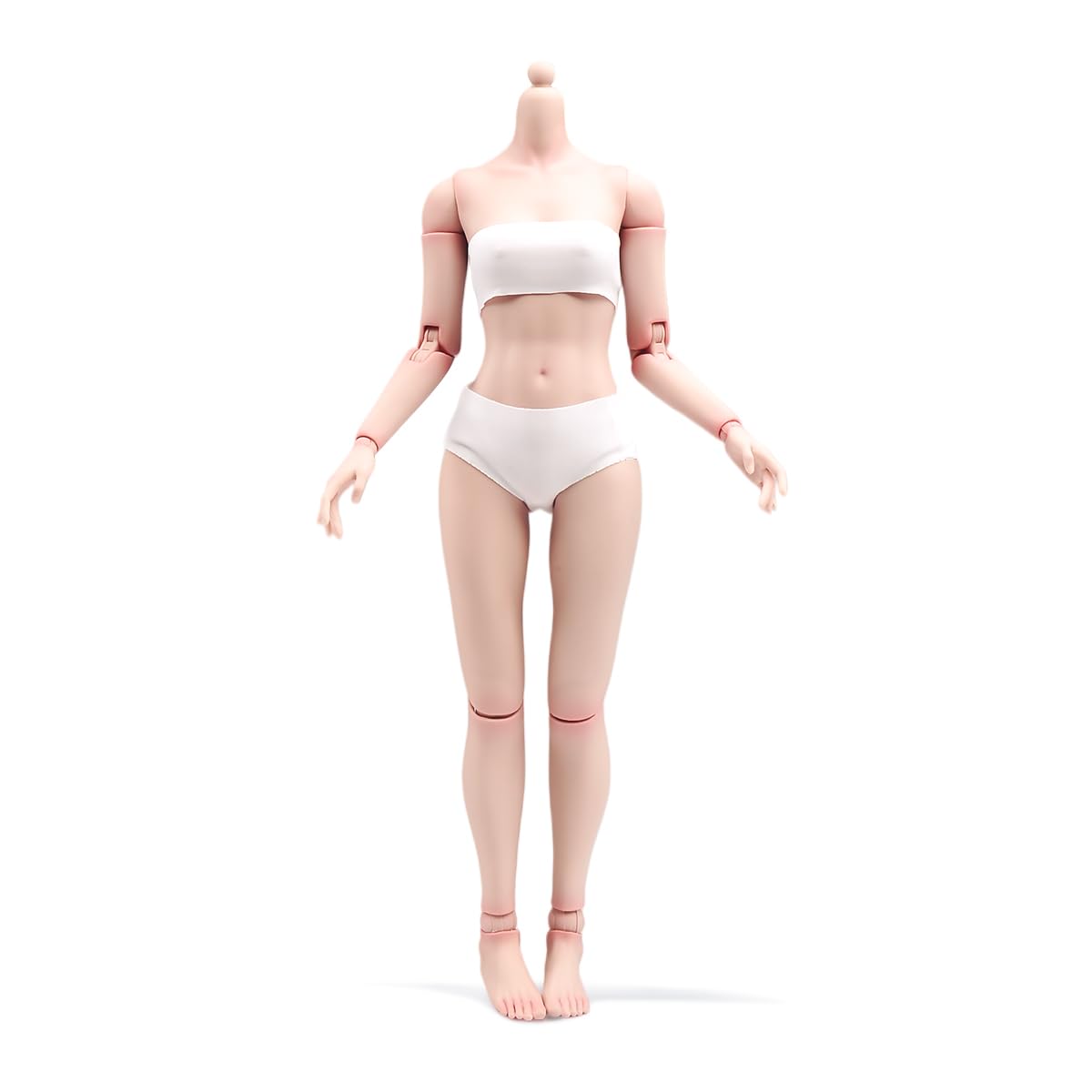 SOUFORCE 1/6 Scale Super Flexible Female Body Worldbox Standard Version 12inch Pale Skin Seamless Miniature Action Figure Soldier Body Doll Collection Without Head Sculpt — image 1