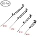 200 Pieces Pin Backs, Sonku Brooch Pin Backs Safety Clasp Bar Pin for Craft Project Corsages DIY Brooch Jewelry and More-4 Sizes(Silver)