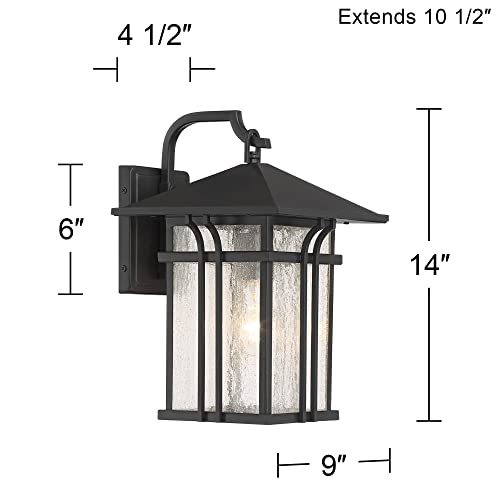 John-Timberland-Syon-Mission-Outdoor-Wall-Light-Fixture-Painted-Bronze-14-Seeded-Clear-Glass-Lantern-for-Decor-Exterior-House-Porch-Patio-Outside-Deck-Garage-Yard-Front-Door-Garden-Home John Timberland Syon Mission Outdoor Wall Light Fixture Painted Bronze 14 Seeded Clear Glass Lantern for Decor Exterior House Porch Patio Outside Deck Garage Yard Front Door Garden Home