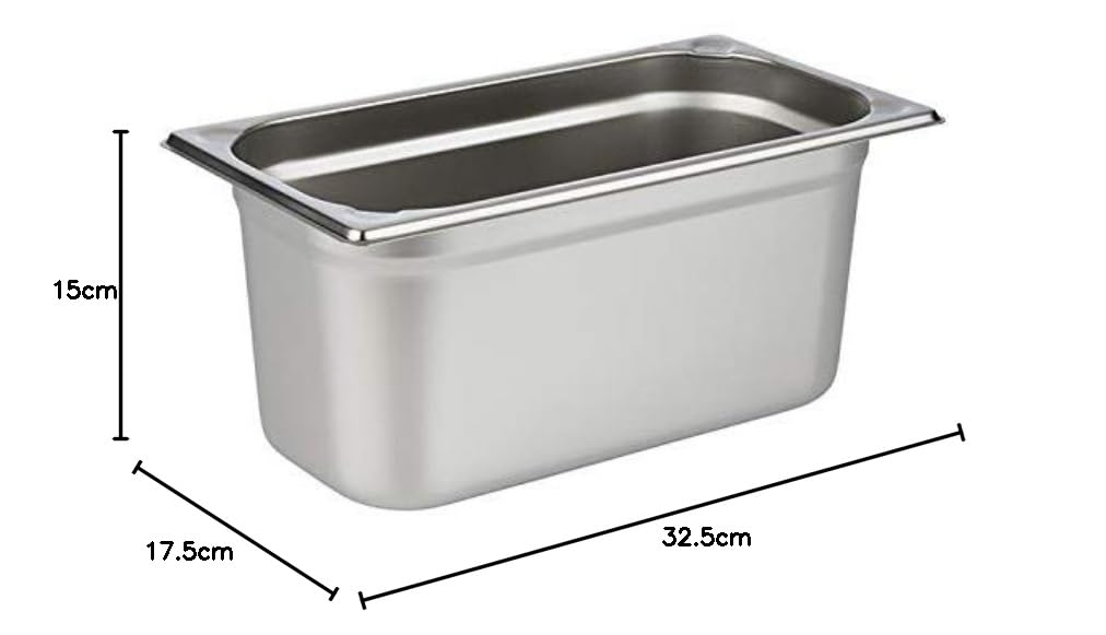 Contenitore Gastronorm Acciaio Inox 1/1 | 32,5x53x15 Cm | 20 Litri | Per Ristorazione - Foto 11