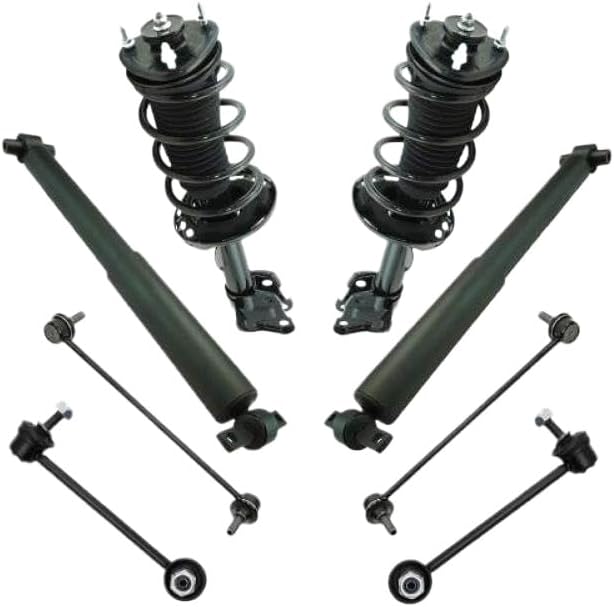 Front And Rear Suspension Kit Complete Strut And Coil Spring Assembly Shock Absorber Sway Bar Stabilizer Link Compatible With