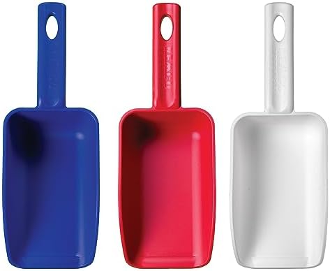 Remco - A Vikan Company 3 pk Color-Coded Plastic Hand Scoop - BPA-Free, Food-Safe Scooper, Commercial-Grade Utensils, Restaurant and Food Service Supplies, 16-Ounce Size, Red/White/Blue image 5