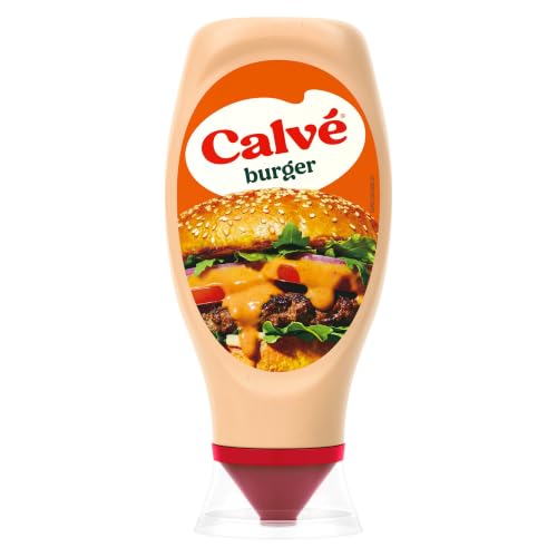Calvé Salsa Burger, Formato 430 ml, Extragusto con Maionese, Senape, Cipolla e Worcestershire, Ideale per Sandwich e Burger